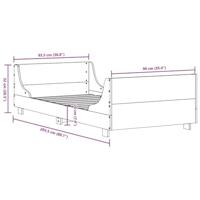 Bedframe zonder matras massief grenenhout wit 90x200 cm - thumbnail