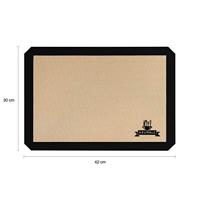 Krumble Siliconen bakmat - zwart - thumbnail