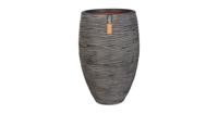Capi nature elegant deluxe rib nl kunststof bloempot 56x85 cm antraciet - thumbnail