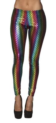 Legging Regenboog zeemeermin stretch