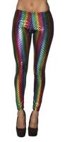 Legging Regenboog zeemeermin stretch - thumbnail