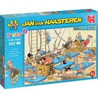 Puzzel Jan van Haasteren Junior Apenkooien 240 stukjes - thumbnail