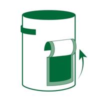 Kweekzak met handvatten en toegansklep - 48L H43 x Ø38 cm - thumbnail