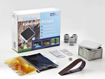 Gietmof Filobox T40 met giethars Filoform incl. lasdoos met 3 wartels M25 CB040103