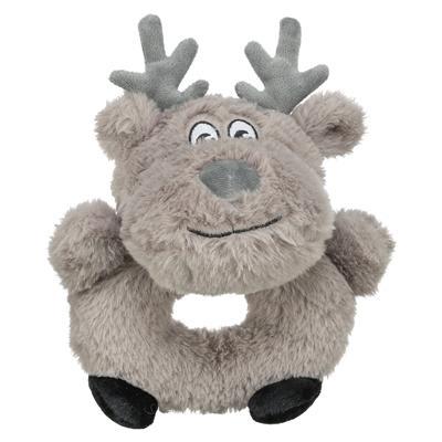 TRIXIE XMAS RENDIER PLUCHE GRIJS