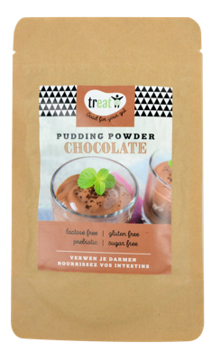 Treat Chocolade pudding poeder glutenvrij 30 Gram Treat Chocolade pudding poeder glutenvrij 30 Gram