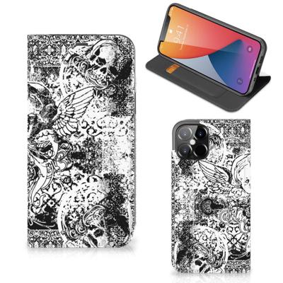 Mobiel BookCase iPhone 12 Pro Max Skulls Angel Mobiel BookCase iPhone 12 Pro Max Skulls Angel