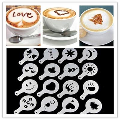 32 stuks koffie stencil filter koffiezetapparaat cappuccino mal sjablonen strooien bloemen pad spray kunst bakken tools 32 stuks koffie stencil filter koffiezetapparaat cappuccino mal sjablonen strooien bloemen pad spray kunst bakken tools