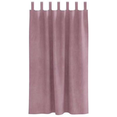 VidaXL Verduisterende gordijnen 2 pcs donkerroze 140 x 175 cm fluweel VidaXL Verduisterende gordijnen 2 pcs donkerroze 140 x 175 cm fluweel