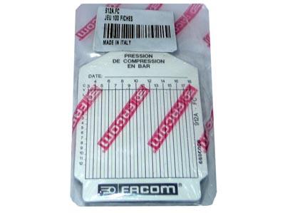 Facom zakje met 100 meetkaarten - 912A.FC