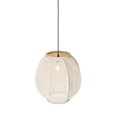 QAZQA Oosterse hanglamp naturel 46 cm - Rob QAZQA Oosterse hanglamp naturel 46 cm - Rob