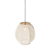QAZQA Oosterse hanglamp naturel 46 cm - Rob - thumbnail