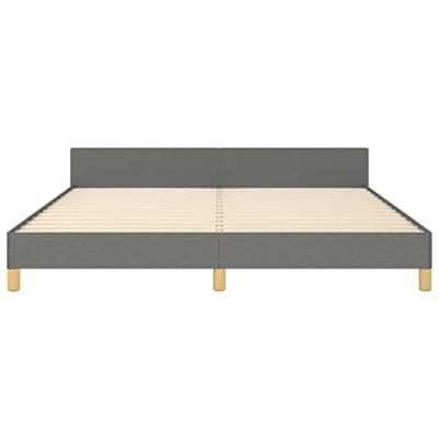 Bedframe zonder matras stof donkergrijs 180x200 cm
