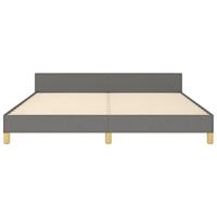 Bedframe zonder matras stof donkergrijs 180x200 cm - thumbnail