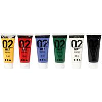 Creativ Company Acrylverf - verschillende kleuren, 02 - matt, 6x20ml - thumbnail