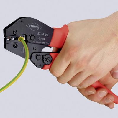 Knipex 97 52 13 Krimptang Ongeïsoleerde buiskabelschoenen, Ongeïsoleerde knelkabelschoenen, Ongeïsoleerde knelverbinders, Ongeïsoleerde persverbinders,