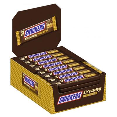 Snickers - Chocoladereep Creamy Peanut Butter (Trio) - 32 Repen