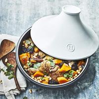 Emile Henry Tajine Delight - Zwart / Wit - Geschikt voor inductie - ø 33.5 cm / 4 liter - thumbnail