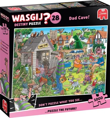 Jumbo Wasgij destiny 28 legpuzzel - de mancave van pa, 1000st. Jumbo Wasgij destiny 28 legpuzzel - de mancave van pa, 1000st.