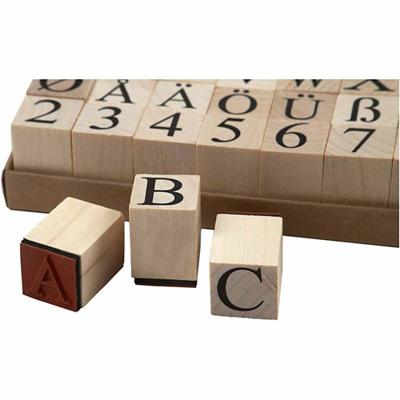 Creativ Company Stempels, afm 20x20 mm, ca. 15 mm, 45 stuk/ 1 doos - thumbnail