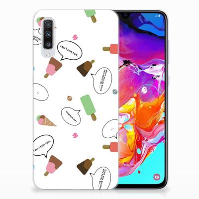 Samsung Galaxy A70 | Siliconen Case | IJsjes