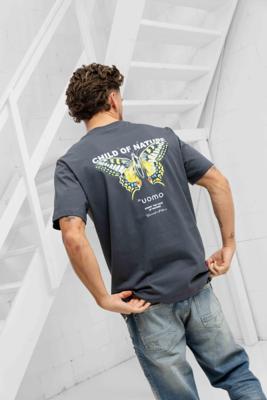 24 Uomo Child Of Nature T-shirt Heren Donkergrijs - Maat XL - Kleur: Grijs | Soccerfanshop