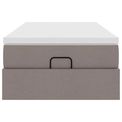 Ottoman bed met matras 160x200cm stof taupe