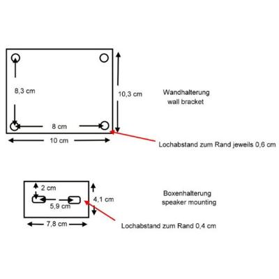 Adam Hall SPSG3B Muurbeugel tot 8 kg