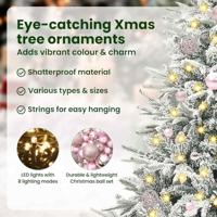 VidaXL Artificial pre-lit kerstboom met ballenset groen 150 cm - thumbnail