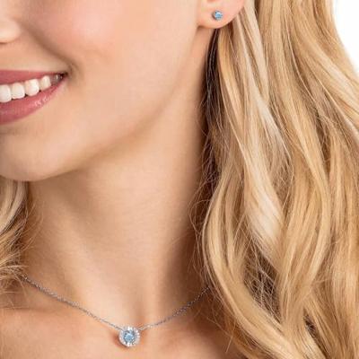 Swarovski 5480485 Set Sparkling Dance Round Blue - thumbnail