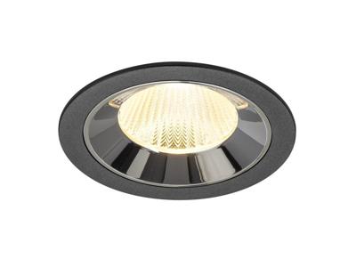SLV InbouwspotNuminos L zwart/chroom 3000K - 40gr - 1009779