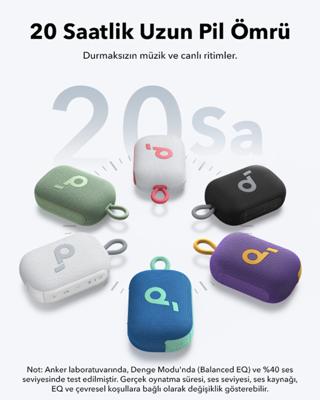 Dankzij de draagbare Bluetooth®-luidsprekers Soundcore SELECT 4 GO YEşIL Groen 5 W