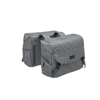 New Mondi joy dubbele fietstas - waterafstotend polyester - 38l - ivy walnut