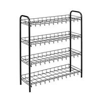 Metaltex Shoe Schoenenrek 8 Etages 64x23x165 cm Zwart - thumbnail