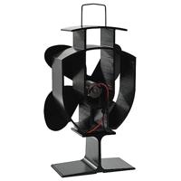 Kachelventilator met 4 vinnen zwart - thumbnail