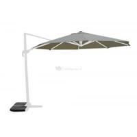 Zweefparasol Virgo 350 cm wit frame steengrijs - thumbnail