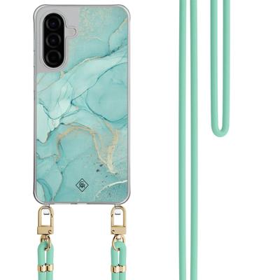 Samsung Galaxy A36 hoesje met mint koord - Touch of mint Samsung Galaxy A36 hoesje met mint koord - Touch of mint