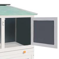 Dierenhok twee verdiepingen hout - thumbnail