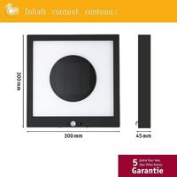 Paulmann 94263 Taija Wandlamp op zonne-energie Energielabel: G (A - G) 1.2 W Warmwit Antraciet - thumbnail
