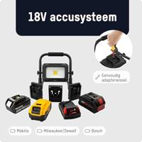 Ansmann 1600-0639 LED Strahler FL30W 18V Powertool-Akkupacks, inkl. Adapterplatten Schijnwerper COB LED, LED-lamp werkt op batterij 30 W 3000 lm - thumbnail