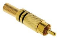 Valueline VGAP24900B Connector Rca Male Metaal Verguld - thumbnail