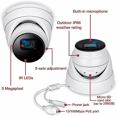 TRENDnet TV-IP1515PI Binnen/Buiten 5MP H.265 WDR PoE IR Vaste Torentje Netwerkcamera