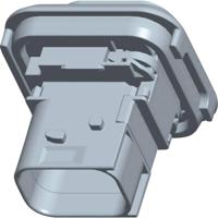 TE Connectivity 1-1564416-1 Female behuizing (board) HDSCS, MCP Totaal aantal polen: 8 Inhoud: 1 stuk(s) - thumbnail