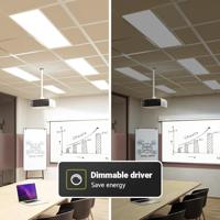 LED Paneel - 30x120 cm - 36 Watt - 4860lm (135lm/W) - 4000K neutraal wit - Dali Dimbaar - Flikkervrij - UGR22 - 5 jaar garantie - thumbnail
