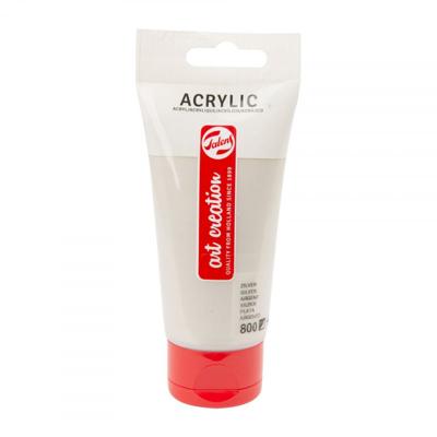 Talens art creation acrylverf tube 75ml zilver 800