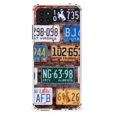 Samsung Galaxy A22 5G Anti-shock Hoesje met foto Kentekenplaten