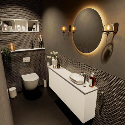 MONDIAZ FOWY toiletmeubel 120cm kleur talc. Waskom positie rechts kleur talc | talc. Met 1 kraangat MONDIAZ FOWY toiletmeubel 120cm kleur talc. Waskom positie rechts kleur talc | talc. Met 1 kraangat