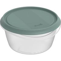 Rotho ELEMENTS Koelkast Bewaardoos Rond 0.7L Mistletoe Groen/Transparant - thumbnail