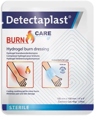 Detectaplast Burn Care hydrogel compres voor brandwonden, ft 10 x 10 cm Detectaplast Burn Care hydrogel compres voor brandwonden, ft 10 x 10 cm