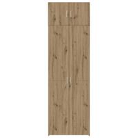 Opbergkast artisanaal eikenkleurig 70 x 42.5 x 225 cm - thumbnail